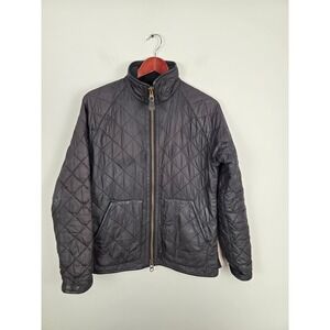 Ralph Lauren Black Label Vintage Quilted Jacket‎ Black Full Zip Women's Size L